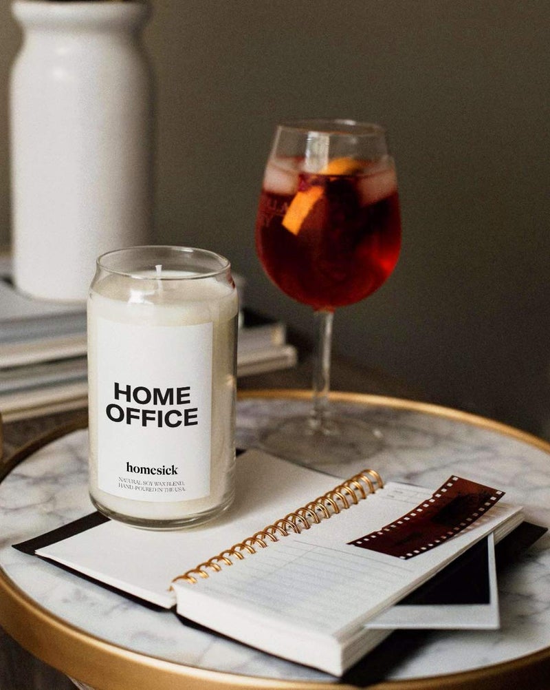 Homesick Scented Candles for Home (Home Office) - 13.75 oz Long-Lasting Natural Soy Wax Blend Jar Candle Gifts for Women & Men  60-80 Hours Burn Time - Notes of Fresh Air  Water Lilies & Amber - Image 2